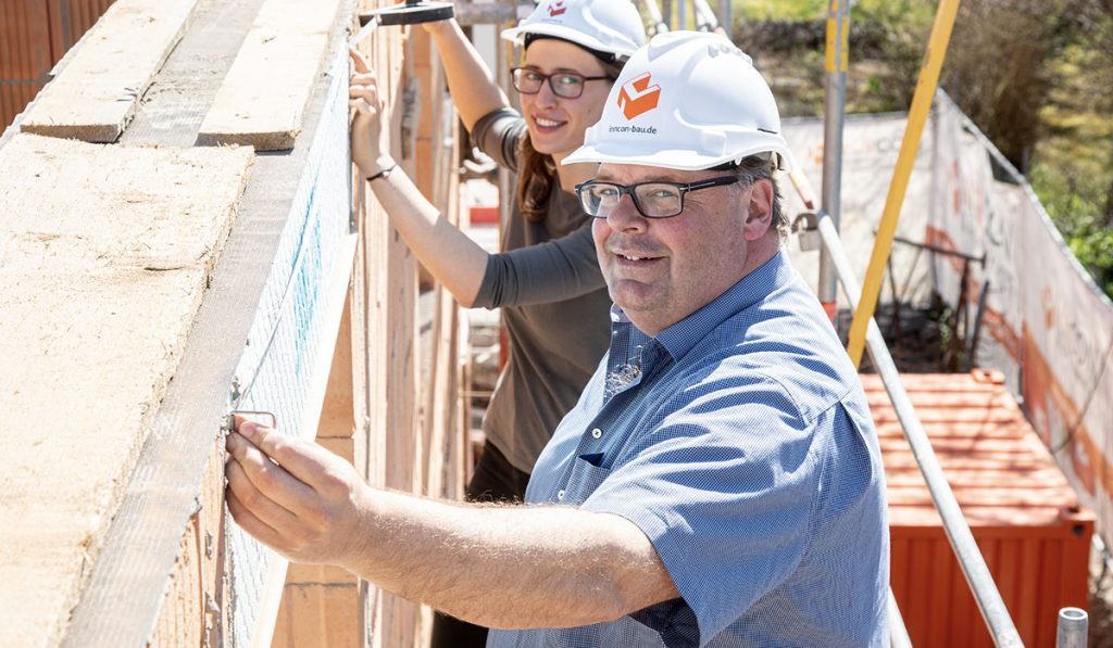 Arbeiter auf der Baustelle